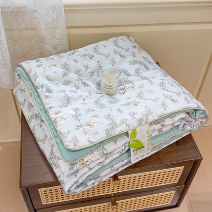 十九色 2025新款50莱赛尔印花儿童夏被 大白鹅