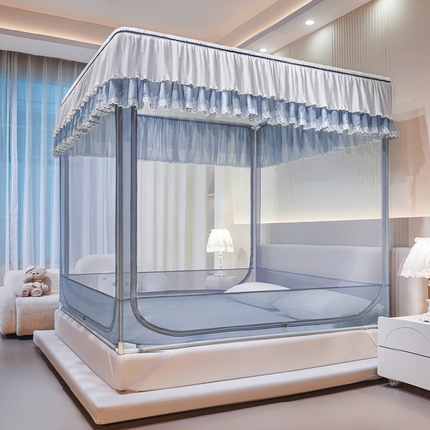 91家纺网 家纺一手货源 找家纺 （总）夏彩 2025新款浪漫唯美T+U防摔蚊帐-88609