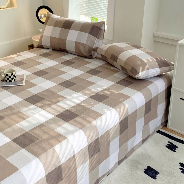 91家纺网 家纺一手货源 找家纺 ME/ERA HOME寐时代 2025新款三枚缎老粗布床单款三件套 洛卡