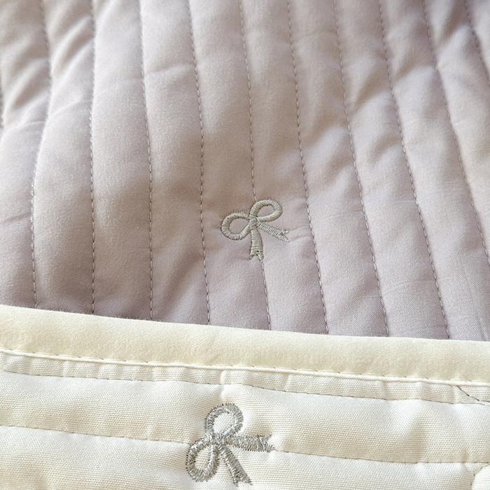 91家纺网 家纺一手货源 找家纺 优悦生活馆 2025新款亲肤舒适水洗棉夹棉床盖 幻蝶-紫