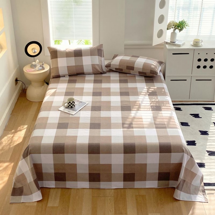 91家纺网 家纺一手货源 找家纺 ME/ERA HOME寐时代 2025新款三枚缎老粗布床单款三件套 洛卡