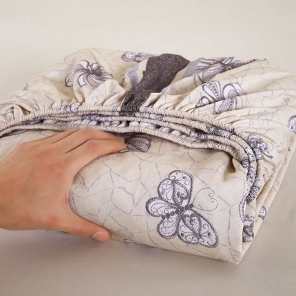 91家纺网 家纺一手货源 找家纺 （总）ME/ERA HOME寐时代 2025新款全棉老粗布床笠款三件套