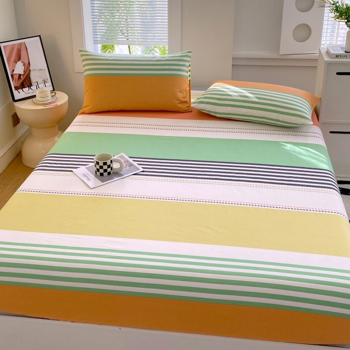 91家纺网 家纺一手货源 找家纺 ME/ERA HOME寐时代 2025新款三枚缎老粗布床笠款三件套 罗曼