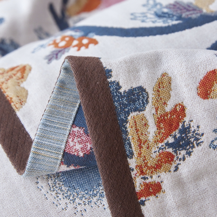 91家纺网 家纺一手货源 找家纺 爱港家纺 2025新款全棉纱布-萌宠治愈系列枕巾 萌宠鹿52*75cm