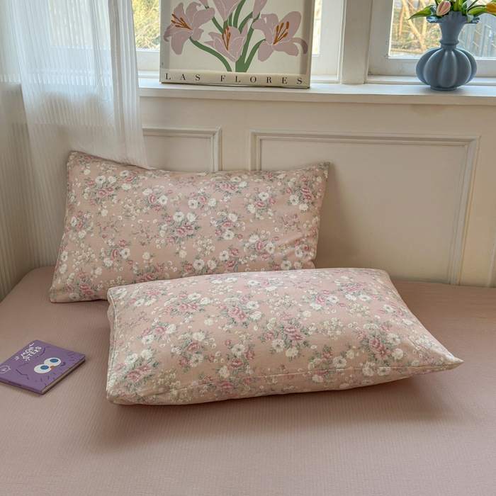 91家纺网 家纺一手货源 找家纺 玉海棠家纺 2025新款亲肤舒适小清新四件套 爱如星辰