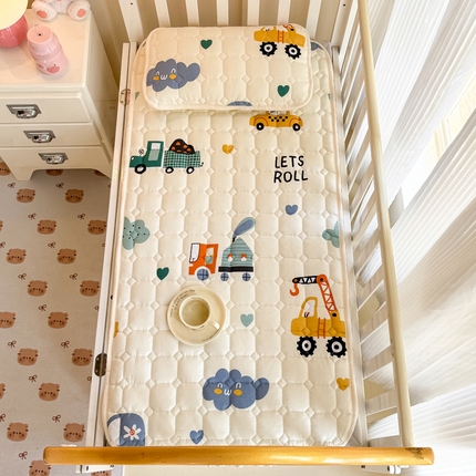 禧缘家纺（原梦想家） 2025新款A类儿童幼儿园学生宿舍绑带款夹棉床单全棉夹棉软垫  工程队