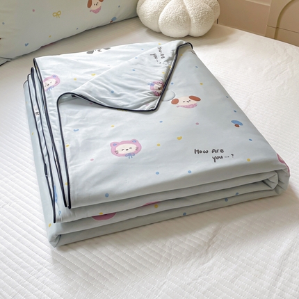 91家纺网 家纺一手货源 找家纺 优悦生活馆 2025新款凉感丝夏被夏凉被空调被 多巴胺