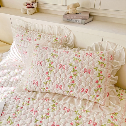 91家纺网 家纺一手货源 找家纺 （总）眠势力2025新款韩版花边枕套公主风ins枕头套