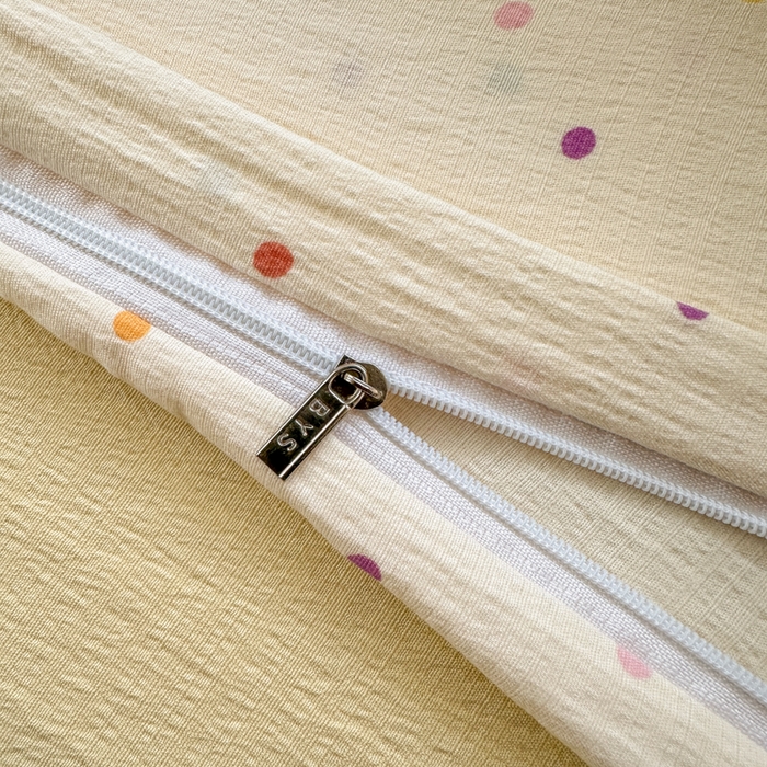 91家纺网 家纺一手货源 找家纺 玉海棠家纺 2025新款亲肤舒适小清新四件套 波点世界