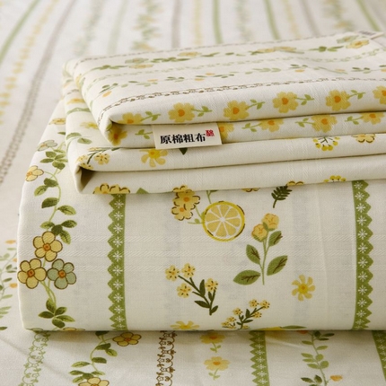 91家纺网 家纺一手货源 找家纺 （总）ME/ERA HOME寐时代 2025新款三枚缎老粗布床单款三件套