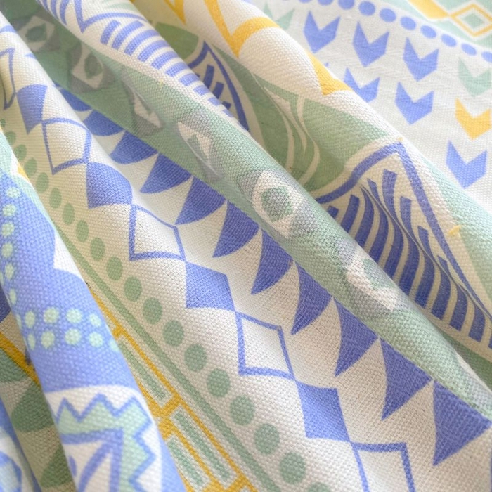 91家纺网 家纺一手货源 找家纺 ME/ERA HOME寐时代 2025新款三枚缎老粗布床笠款三件套 律动