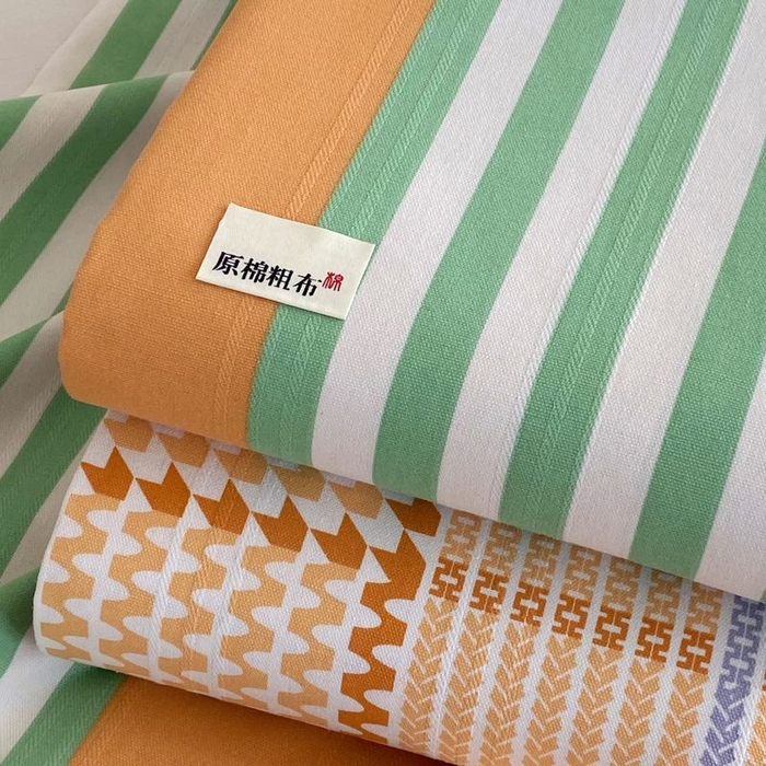 91家纺网 家纺一手货源 找家纺 ME/ERA HOME寐时代 2025新款三枚缎老粗布床单款三件套 罗曼