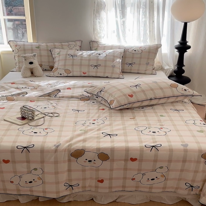 91家纺网 家纺一手货源 找家纺 优悦生活馆 2025新款凉感丝夏被夏凉被空调被 格子狗