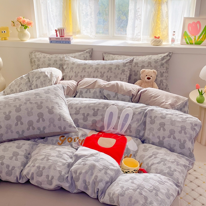 91家纺网 家纺一手货源 找家纺 （总）千朵 2025新款全棉提花四件套