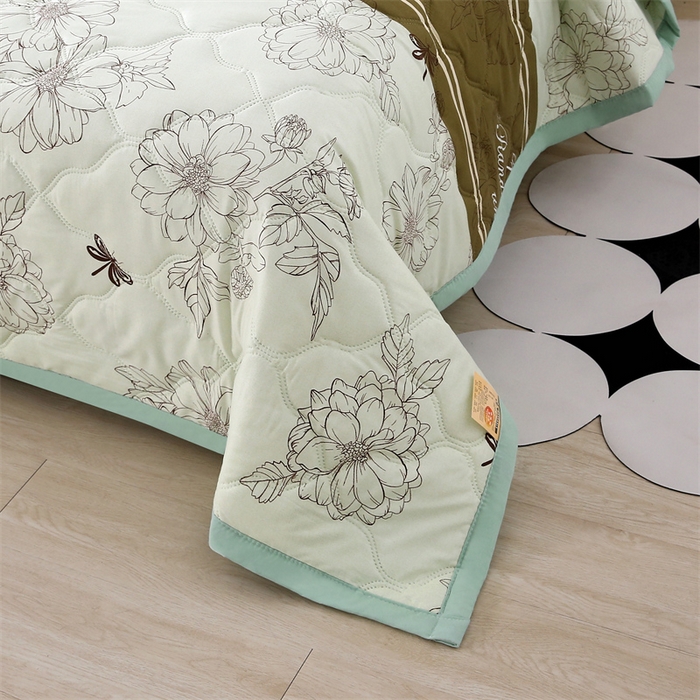 91家纺网 家纺一手货源 找家纺 爱派  2025新款直播爆款印花水洗棉夏被夏凉被空调被被子被芯 翩翩起舞