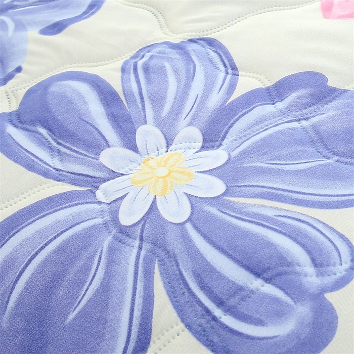 91家纺网 家纺一手货源 找家纺 爱派  2025新款直播爆款印花水洗棉夏被夏凉被空调被被子被芯 花舞悠然