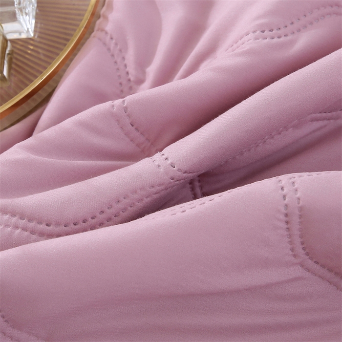 91家纺网 家纺一手货源 找家纺 爱派 2025新款纯色水洗棉夏被夏凉被空调被被子被芯 红豆沙