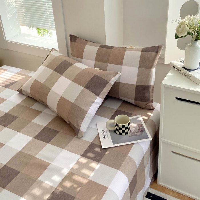 91家纺网 家纺一手货源 找家纺 ME/ERA HOME寐时代 2025新款三枚缎老粗布床单款三件套 洛卡