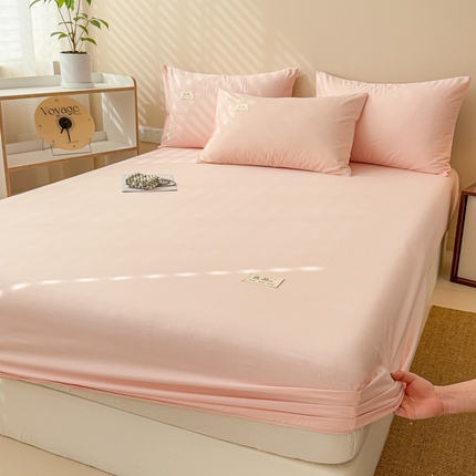 91家纺网 家纺一手货源 找家纺 （总）眠博士 2025新款简约纯色纯棉40支单床笠系列