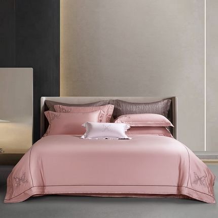 诗黛尔 2025春夏新款长绒棉刺绣奢梦系列四件套 奢梦公主莎