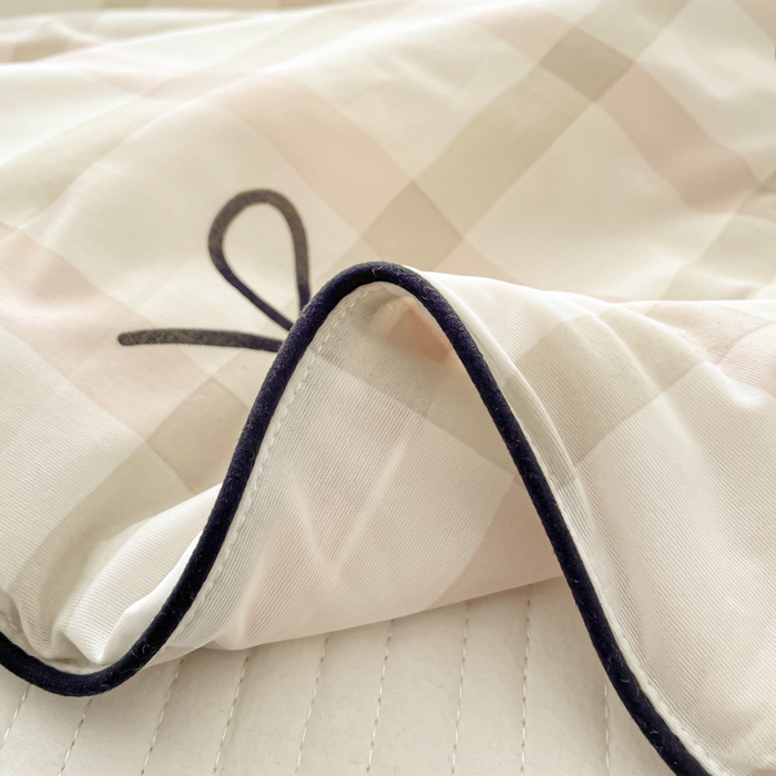 91家纺网 家纺一手货源 找家纺 优悦生活馆 2025新款凉感丝夏被夏凉被空调被 格子狗