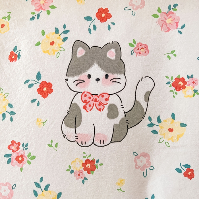 91家纺网 家纺一手货源 找家纺 眠势力 2025新款韩版花边被套双面用四季款ins公主风 喵喵宝贝