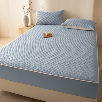 91家纺网 家纺一手货源 找家纺 （总）优悦生活馆 2025新款亲肤水洗棉夹棉防水床笠