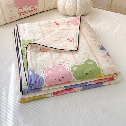 优悦生活馆 2025新款凉感丝夏被夏凉被空调被 果味熊