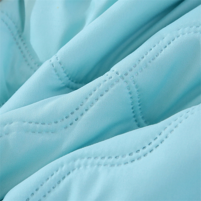 91家纺网 家纺一手货源 找家纺 爱派 2025新款纯色水洗棉夏被夏凉被空调被被子被芯 天空蓝