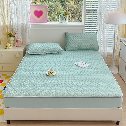 91家纺网 家纺一手货源 找家纺 （总）小萌虎 2025新款凉感丝胶质凉席床笠款