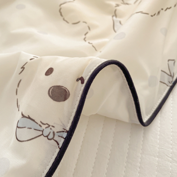 91家纺网 家纺一手货源 找家纺 优悦生活馆 2025新款凉感丝夏被夏凉被空调被 宠物狗