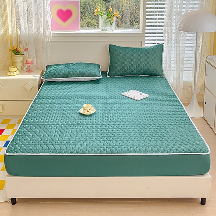 91家纺网 家纺一手货源 找家纺 （总）小萌虎 2025新款凉感丝胶质凉席床笠款