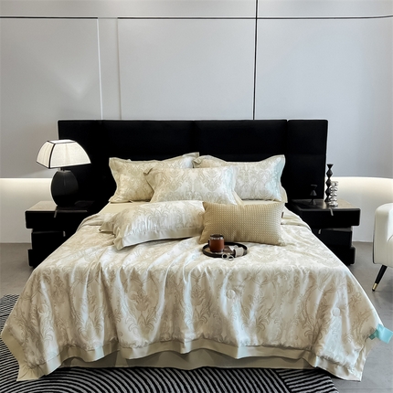 朵希曼2025新款50天丝宽边夏被和夏被四件套系列 蒙娜