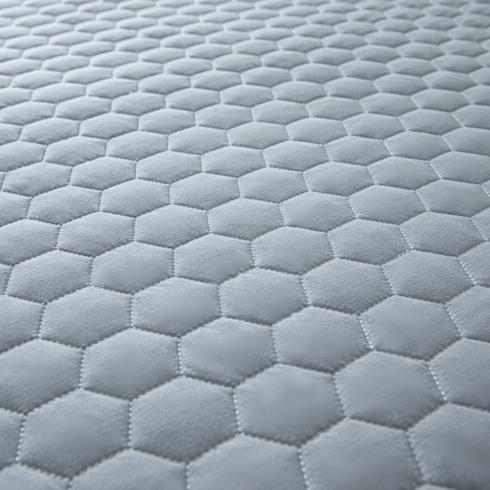 91家纺网 家纺一手货源 找家纺 优悦生活馆 2025新款亲肤水洗棉夹棉防水床笠 方格-蓝