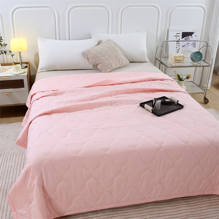 91家纺网 家纺一手货源 找家纺 爱派 2025新款纯色水洗棉夏被夏凉被空调被被子被芯 柔情玉