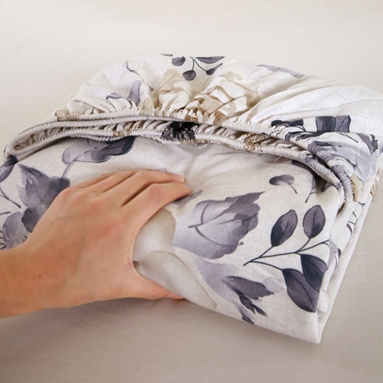 91家纺网 家纺一手货源 找家纺 （总）ME/ERA HOME寐时代 2025新款全棉老粗布床笠款三件套