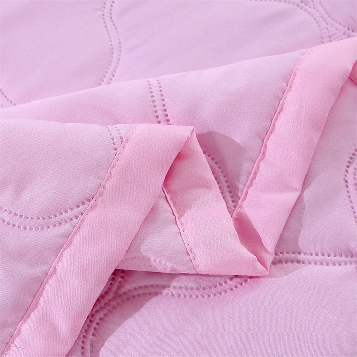 91家纺网 家纺一手货源 找家纺 爱派 2025新款纯色水洗棉夏被夏凉被空调被被子被芯 初恋粉