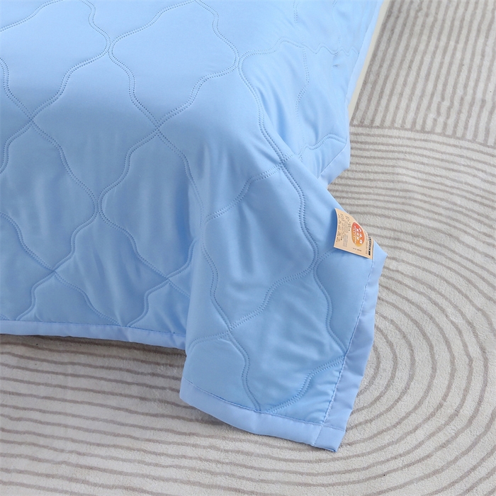 91家纺网 家纺一手货源 找家纺 爱派 2025新款纯色水洗棉夏被夏凉被空调被被子被芯 骑士蓝