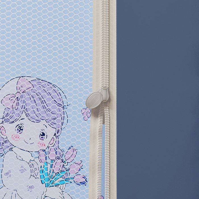 91家纺网 家纺一手货源 找家纺 迪凡保罗蚊帐 2025新款2505城堡款房型遮光防摔坐床蚊帐 梦幻少女