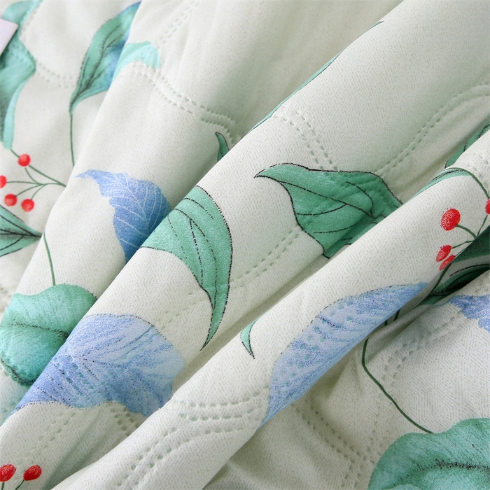 91家纺网 家纺一手货源 找家纺 爱派  2025新款直播爆款印花水洗棉夏被夏凉被空调被被子被芯 盛夏果实