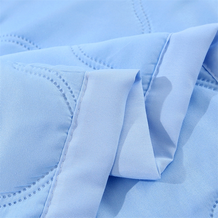 91家纺网 家纺一手货源 找家纺 爱派 2025新款纯色水洗棉夏被夏凉被空调被被子被芯 骑士蓝