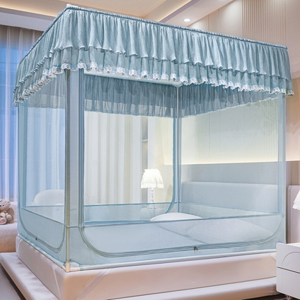 夏彩 2025新款浪漫唯美T+U防摔蚊帐-88609 88609浅水蓝