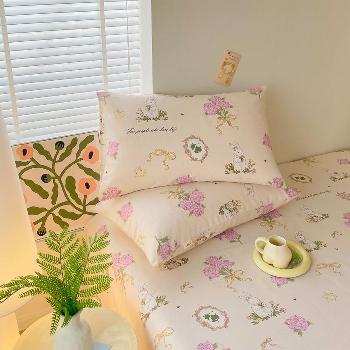 91家纺网 家纺一手货源 找家纺 ME/ERA HOME寐时代 2025新款三枚缎老粗布床单款三件套 流星花园