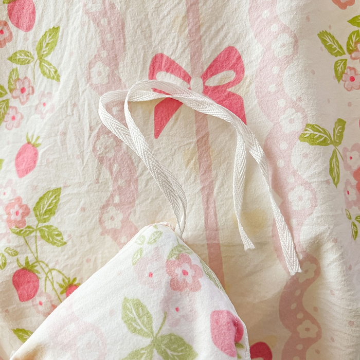 91家纺网 家纺一手货源 找家纺 眠势力 2025新款韩版花边被套双面用四季款ins公主风 微风