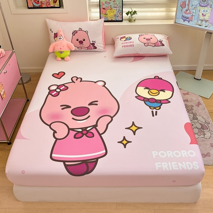 91家纺网 家纺一手货源 找家纺 （总）金爱家 2025新款全棉大版单品波乐乐床笠