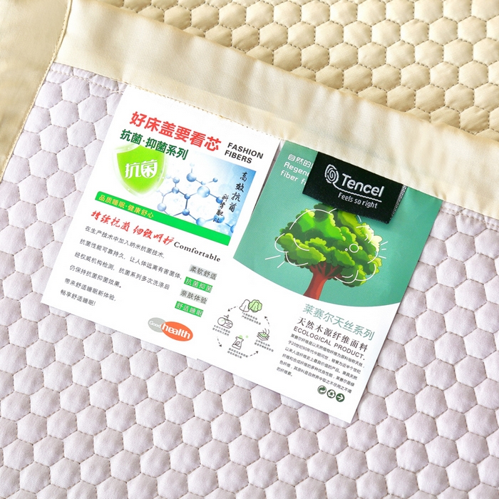 91家纺网 家纺一手货源 找家纺 OL家纺2025新款天丝床盖三件套系列-牡丹 奶茶驼