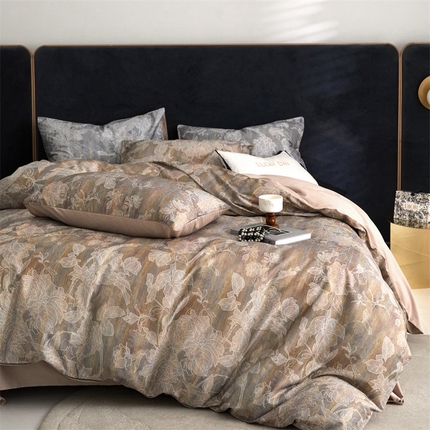 91家纺网 家纺一手货源 找家纺 （总）优贝 2025新款60贡缎数码印花长绒棉四件套全棉四件套