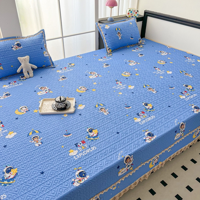 91家纺网 家纺一手货源 找家纺 手艺人家纺 2025新款带花纯棉绗缝榻榻米大炕盖榻榻米炕垫防滑炕垫榻榻米垫床盖榻榻米炕盖炕垫（K700-K723） K701