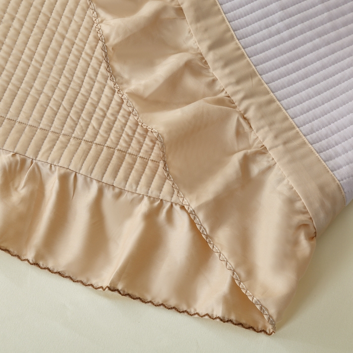 91家纺网 家纺一手货源 找家纺 OL家纺2025新款天丝床盖三件套系列-蒲公英 枣栗色