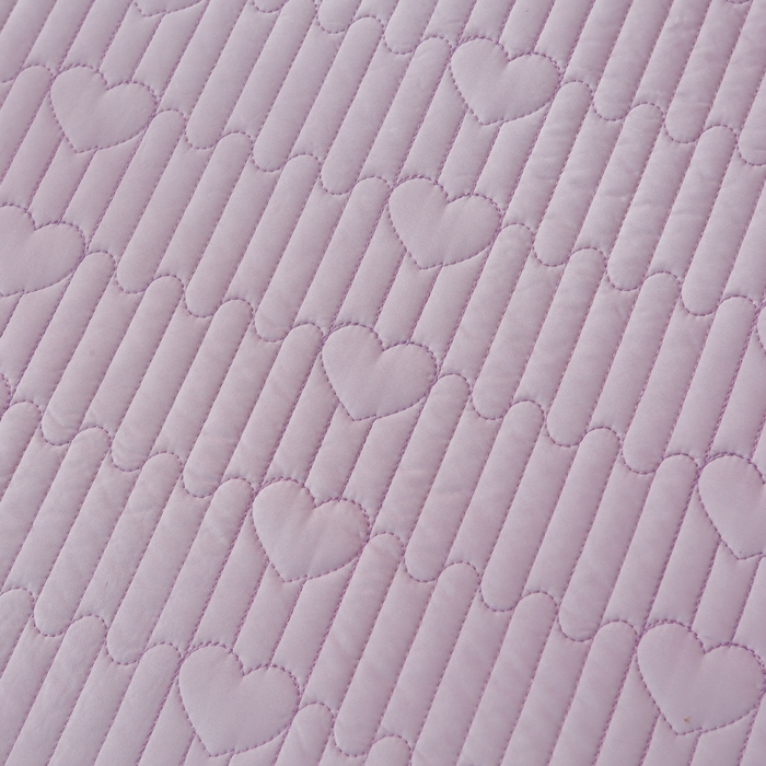 91家纺网 家纺一手货源 找家纺 OL家纺2025新款玉锦缎纯色床盖三件套-薰衣草 紫色